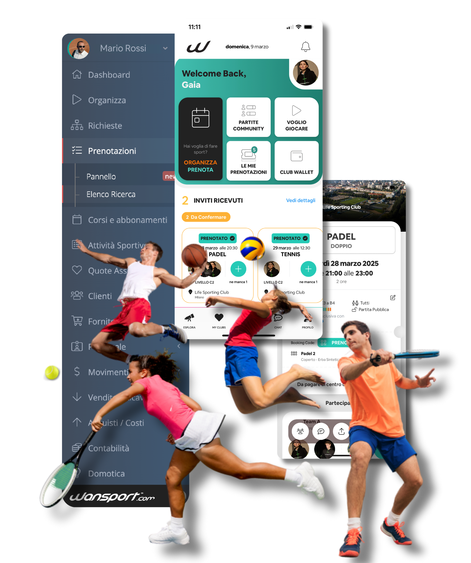 hero schermate e gestionale